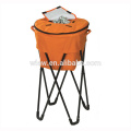 Pop-Up Tailgating Cooler removível e dobrável Portable cooler stand tub com pernas de metal e cobertura de 100% de poliéster